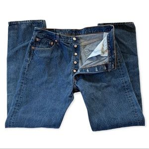 Levi’s y2k Vintage 501 Straight Leg Button Fly Jeans, Men’s Size 36 x 34